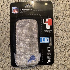 Detroit Lions Diamond‎ Sparkle Tumby Pack Stanley Cup Bag Tumbler Pouch